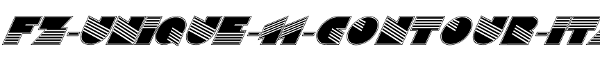 FZ UNIQUE 11 CONTOUR ITALIC Normal.ttf