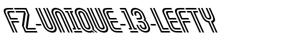 FZ UNIQUE 13 LEFTY Normal.ttf