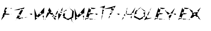FZ UNIQUE 17 HOLEY EX Normal.ttf