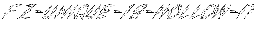FZ UNIQUE 19 HOLLOW ITALIC Normal.ttf