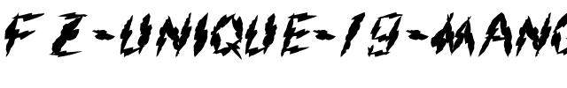 FZ UNIQUE 19 MANGLED Normal.ttf