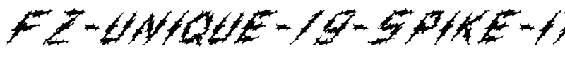 FZ UNIQUE 19 SPIKE ITALIC Normal.ttf