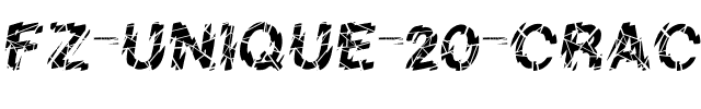 FZ UNIQUE 20 CRACKED Normal.ttf