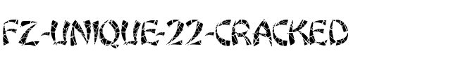 FZ UNIQUE 22 CRACKED Normal.ttf