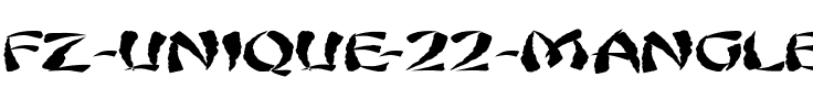 FZ UNIQUE 22 MANGLED EX Normal.ttf