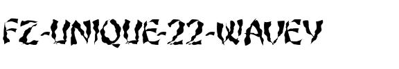 FZ UNIQUE 22 WAVEY Normal.ttf