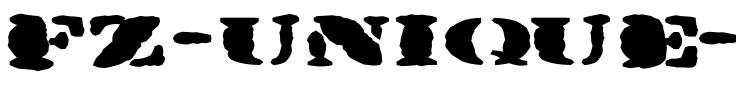 FZ UNIQUE 25 MANGLED EX Normal.ttf