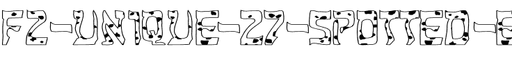 FZ UNIQUE 27 SPOTTED EX Normal.ttf