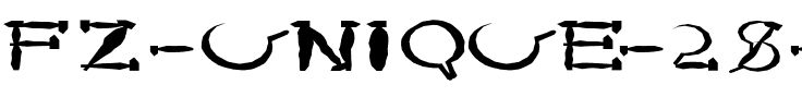 FZ UNIQUE 28 MANGLED EX Normal.ttf