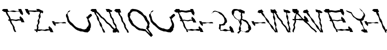 FZ UNIQUE 28 WAVEY LEFTY Normal.ttf