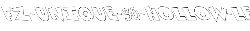 FZ UNIQUE 30 HOLLOW LEFTY Normal.ttf