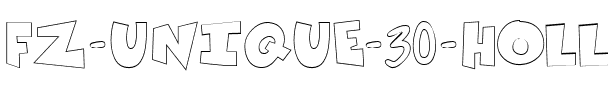 FZ UNIQUE 30 HOLLOW Normal.ttf