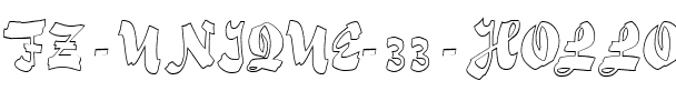 FZ UNIQUE 33 HOLLOW Normal.ttf