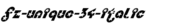 FZ UNIQUE 34 ITALIC Normal.ttf