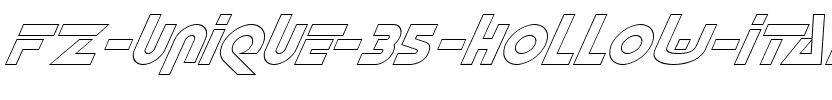 FZ UNIQUE 35 HOLLOW ITALIC Normal.ttf