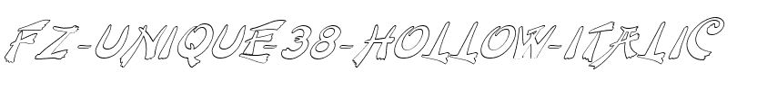 FZ UNIQUE 38 HOLLOW ITALIC Normal.ttf