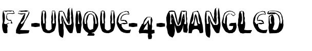 FZ UNIQUE 4 MANGLED Normal.ttf