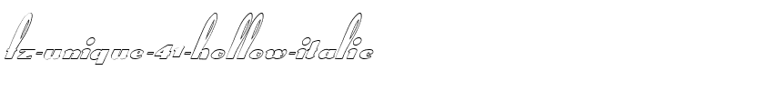 FZ UNIQUE 41 HOLLOW ITALIC Normal.ttf