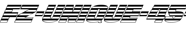 FZ UNIQUE 45 ITALIC Normal.ttf
