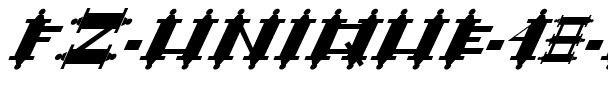 FZ UNIQUE 48 ITALIC Normal.ttf