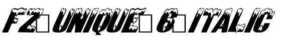 FZ UNIQUE 6 ITALIC Normal.ttf