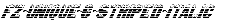 FZ UNIQUE 6 STRIPED ITALIC Normal.ttf