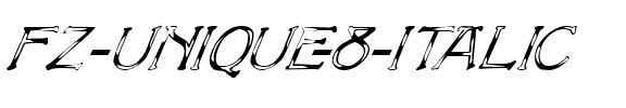 FZ UNIQUE 8 ITALIC Normal.ttf
