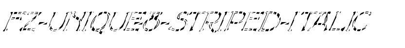 FZ UNIQUE 8 STRIPED ITALIC Normal.ttf