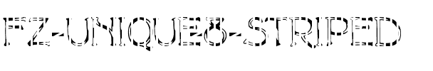FZ UNIQUE 8 STRIPED Normal.ttf