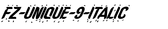 FZ UNIQUE 9 ITALIC Normal.ttf