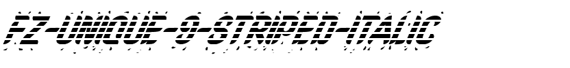 FZ UNIQUE 9 STRIPED ITALIC Normal.ttf