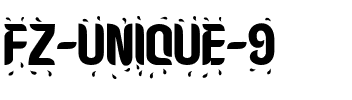 FZ UNIQUE 9 Normal.ttf