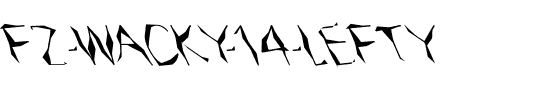 FZ WACKY 14 LEFTY Normal.ttf