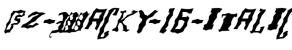FZ WACKY 16 ITALIC Normal.ttf