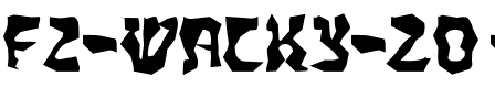 FZ WACKY 20 EX Normal.ttf