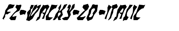 FZ WACKY 20 ITALIC Normal.ttf