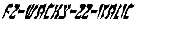 FZ WACKY 22 ITALIC Normal.ttf