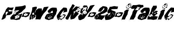 FZ WACKY 25 ITALIC Normal.ttf
