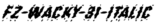 FZ WACKY 31 ITALIC Normal.ttf