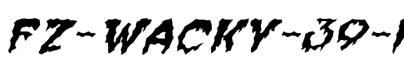 FZ WACKY 39 ITALIC Normal.ttf