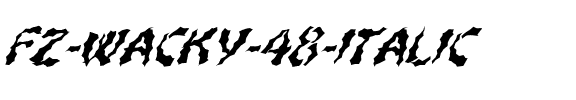 FZ WACKY 48 ITALIC Normal.ttf