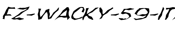 FZ WACKY 59 ITALIC Normal.ttf