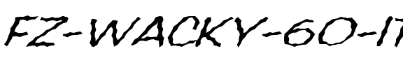 FZ WACKY 60 ITALIC Normal.ttf