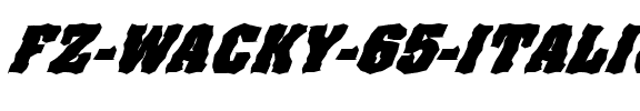 FZ WACKY 65 ITALIC Normal.ttf