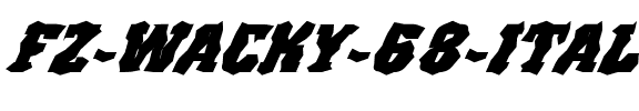 FZ WACKY 68 ITALIC Normal.ttf