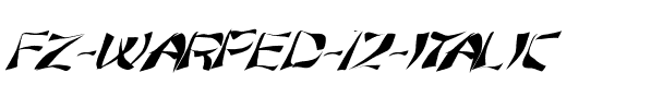 FZ WARPED 12 ITALIC Normal.ttf