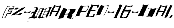 FZ WARPED 16 ITALIC Normal.ttf