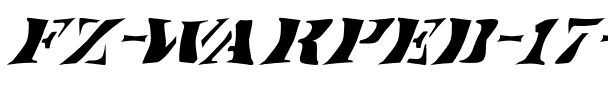 FZ WARPED 17 ITALIC Normal.ttf