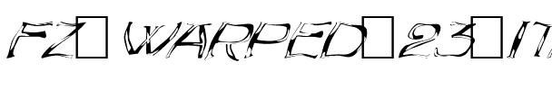 FZ WARPED 23 ITALIC Normal.ttf