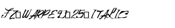 FZ WARPED 25 ITALIC Normal.ttf